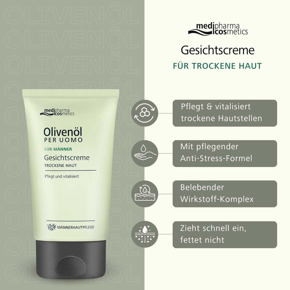 medipharma cosmetics Olivenöl Per Uomo Gesichtscreme