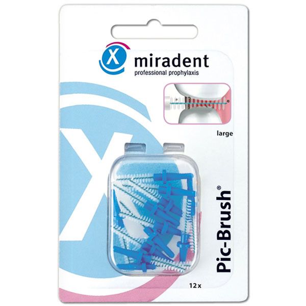 miradent Pic-Brush® Ersatz-Interdentalbürsten blau large 3,0 mm