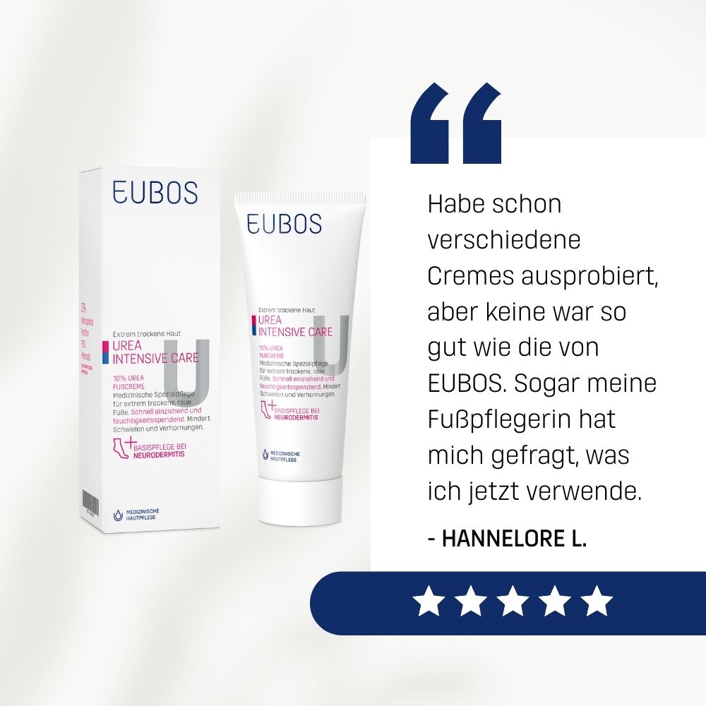 EUBOS® Trockene Haut Urea 10% Fußcreme