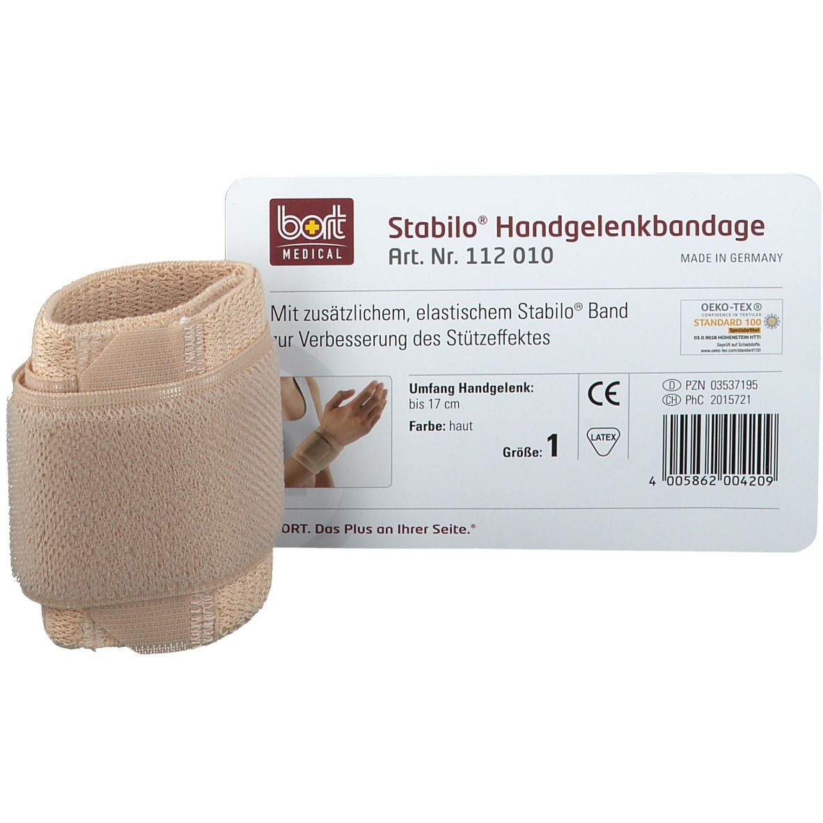 BORT Stabilo® Handgelenkbandage Gr. 1 haut