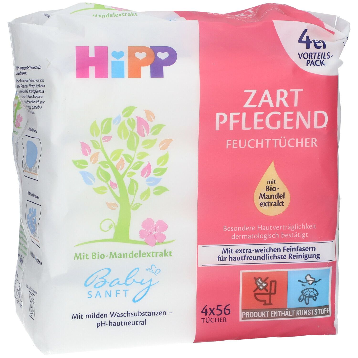 HiPP Babysanft Feuchttücher - Viererpack