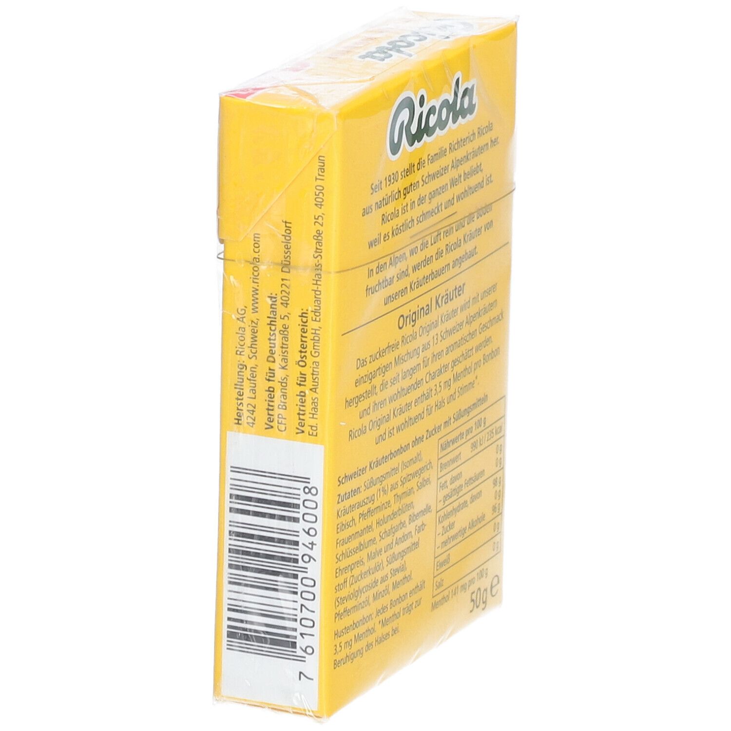 Ricola® Schweizer Kräuterbonbons Box Kräuter Original ohne Zucker