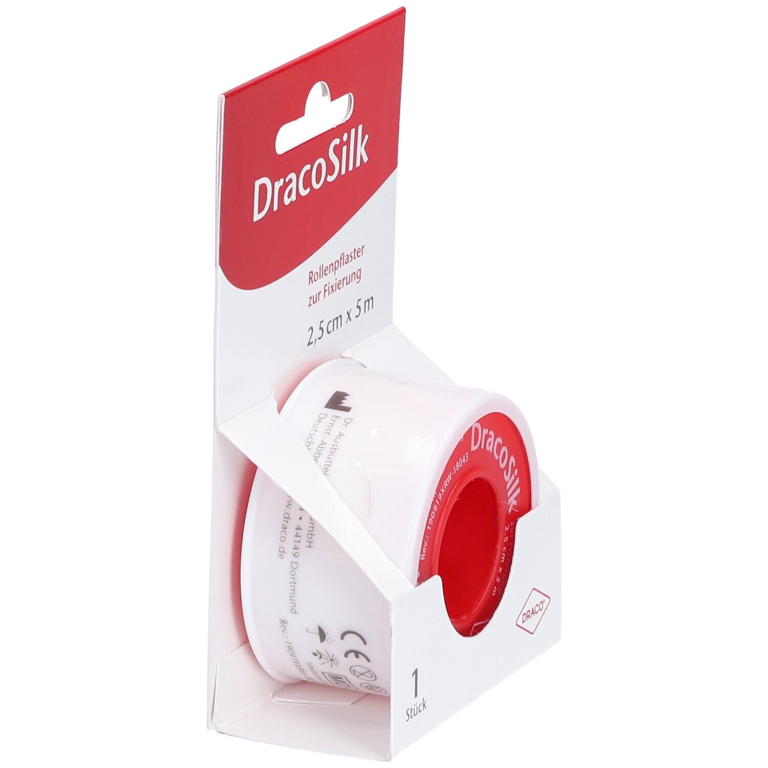 DRACOSILK Rollenpflaster 2,5 cmx5 m