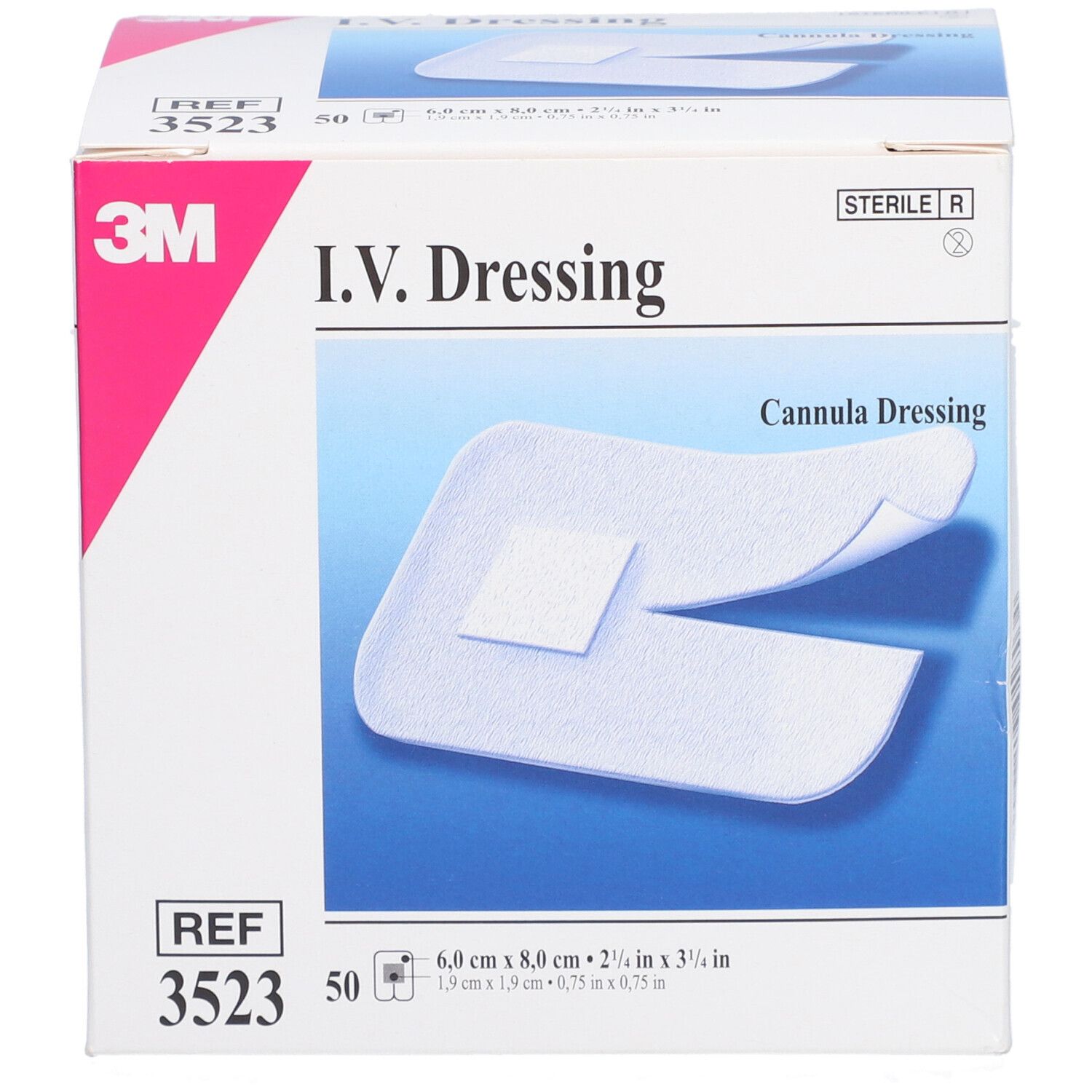 3M I.V. Dressing nicht-transparenter Kanülenverband 6 x 8 cm