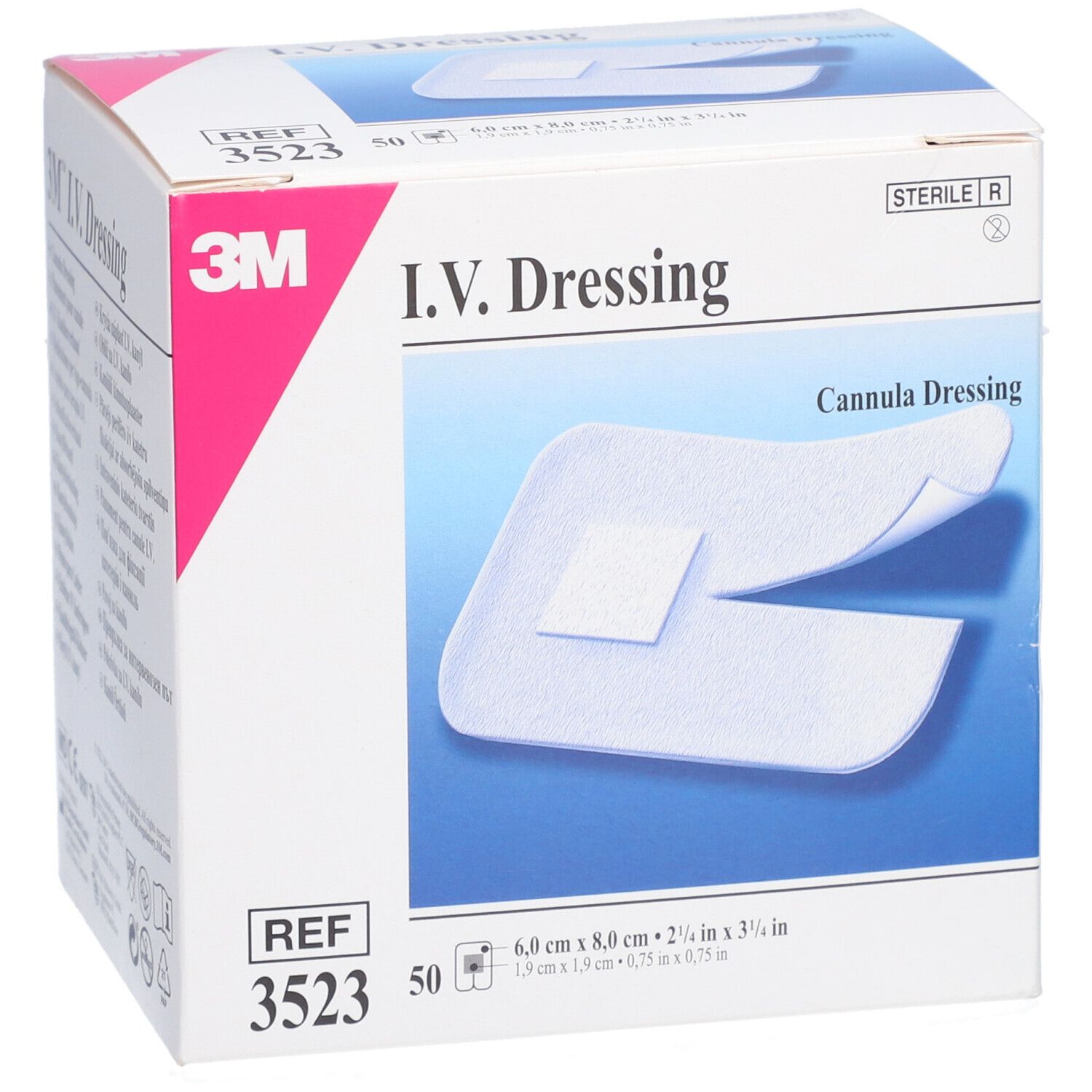 3M I.V. Dressing nicht-transparenter Kanülenverband 6 x 8 cm