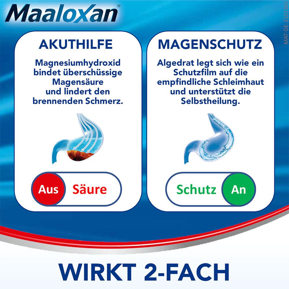 MAALOXAN®  Liquid bei Sodbrennen mit Magenschmerzen