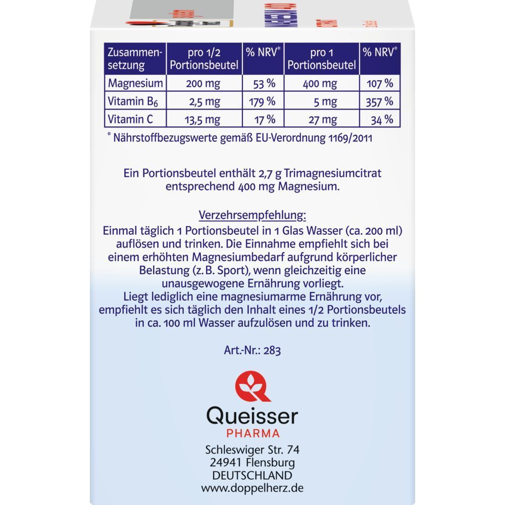 Doppelherz® system MAGNESIUM 400 CITRAT