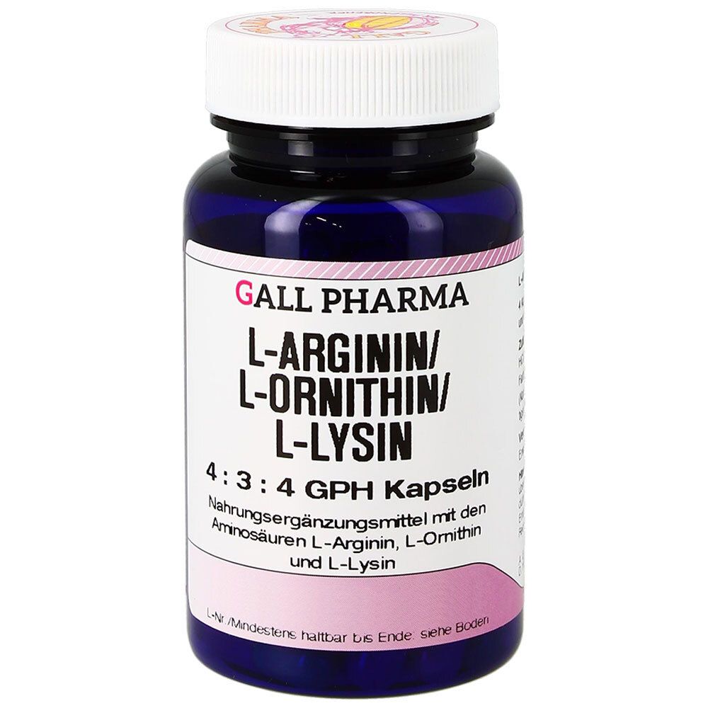 GALL PHARMA Arginin/Ornithin/Lysin 4:3:4 GPH Kapseln