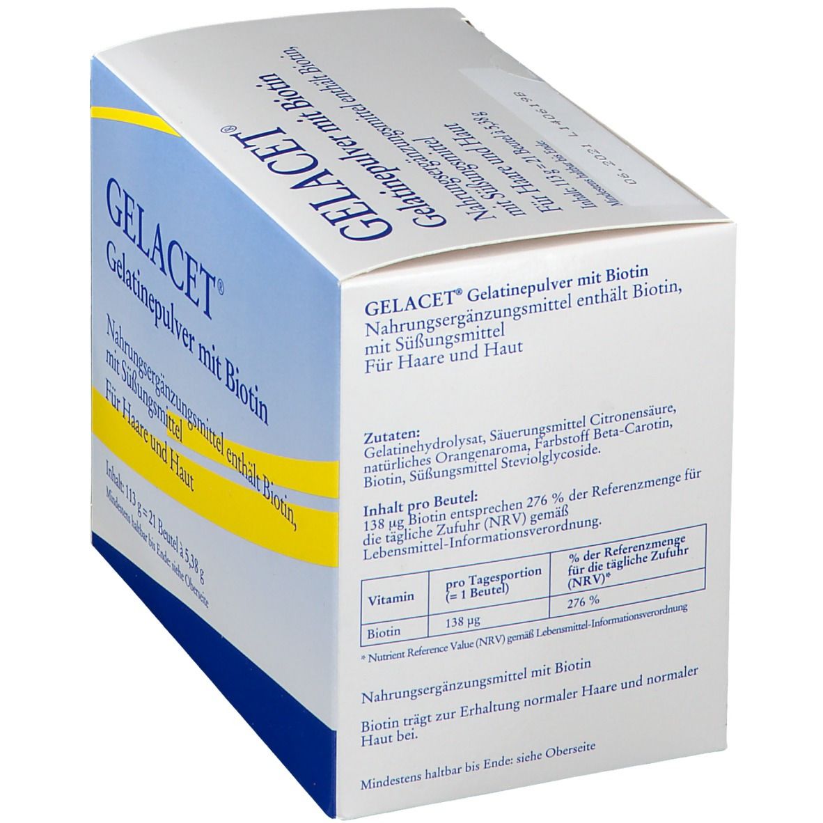 Gelacet® Gelatinepulver mit Biotin
