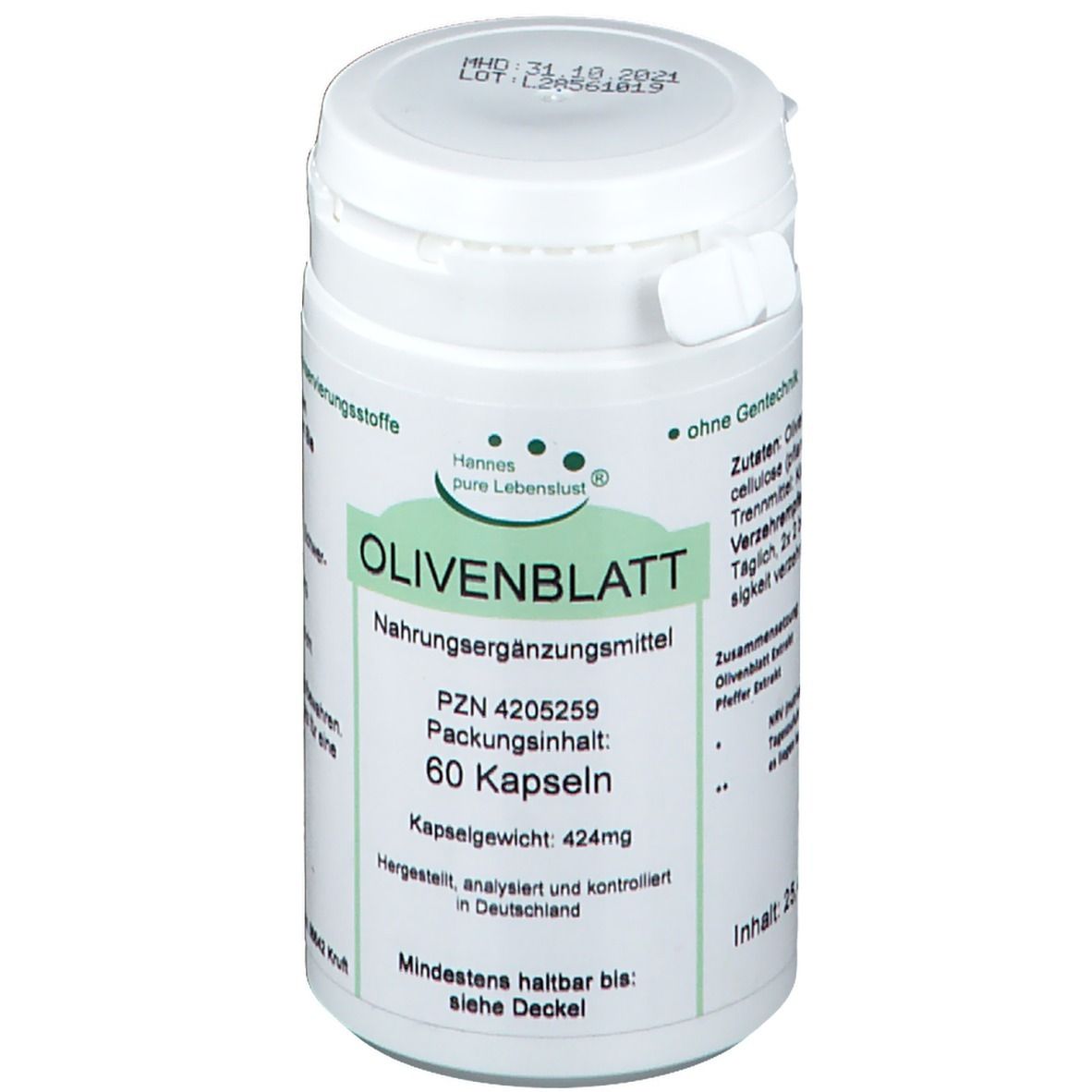 Olivenblatt Extrakt Vegan