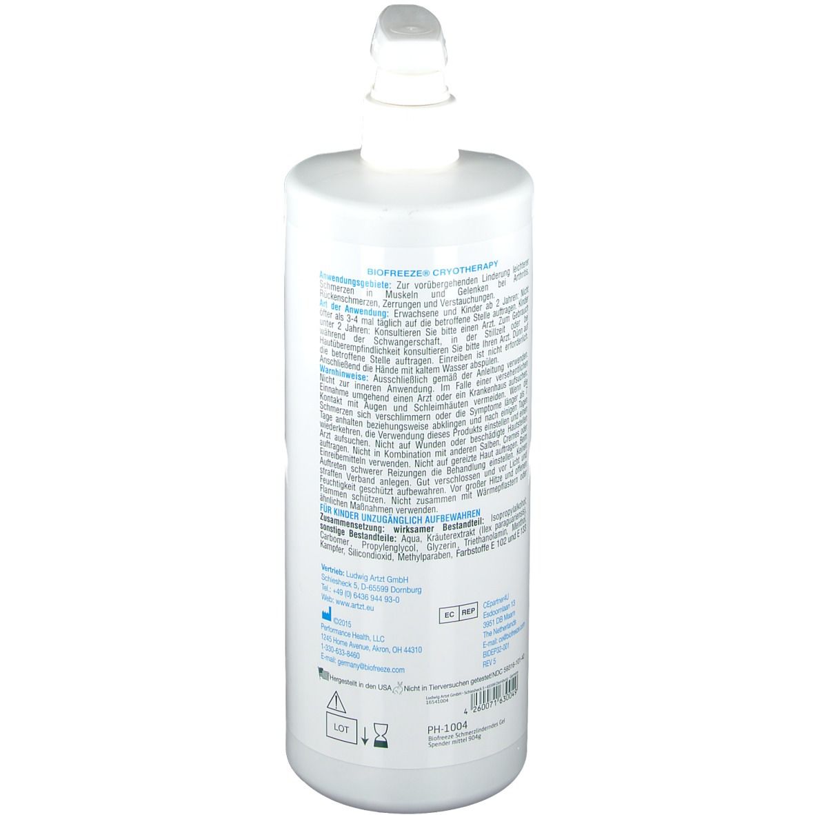 BIOFREEZE schmerzlinderndes Gel Spender
