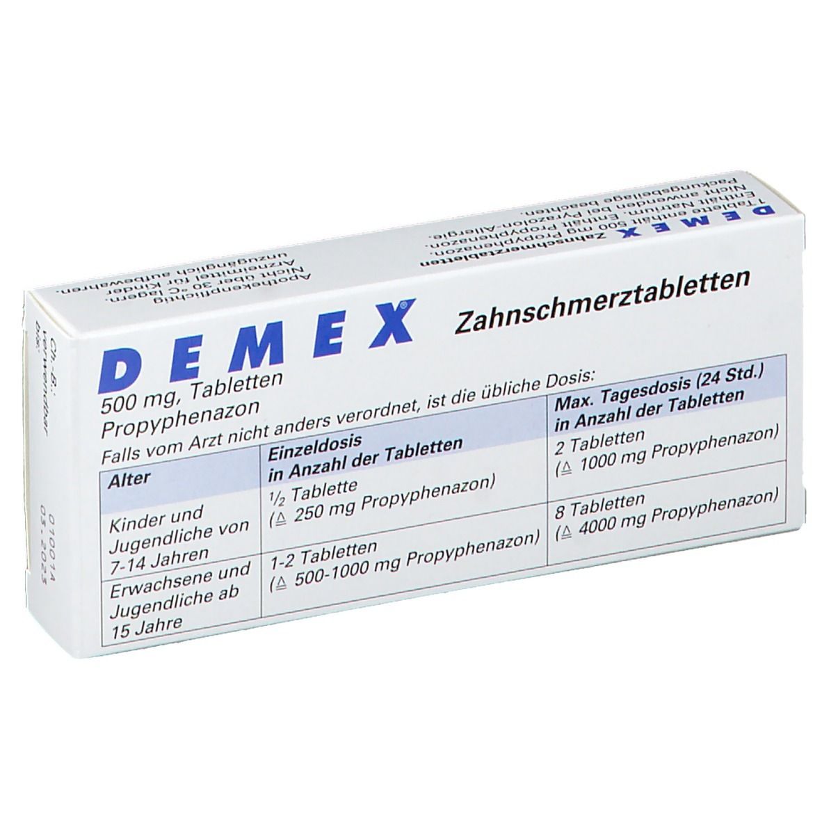 DEMEX® Zahnschmerztabletten