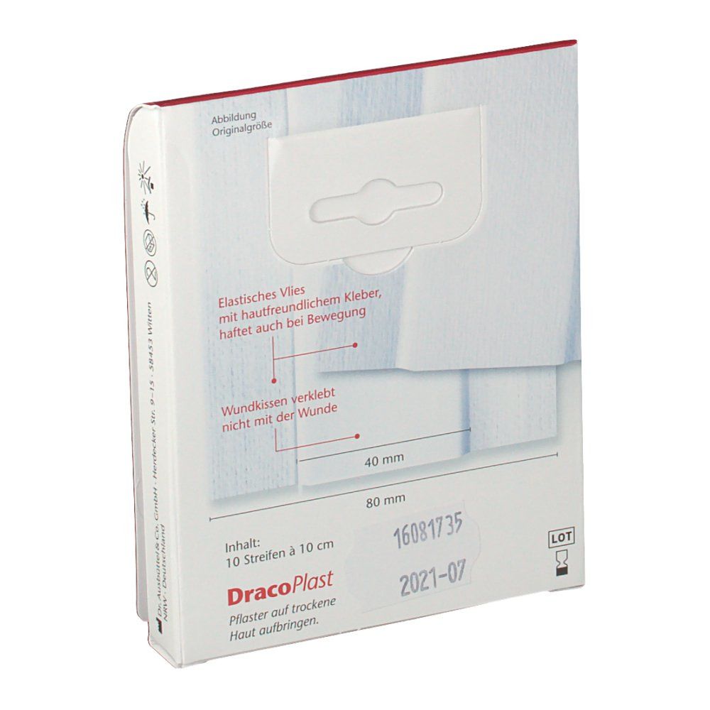 DRACOPLAST Soft Pflaster 8 cmx1 m