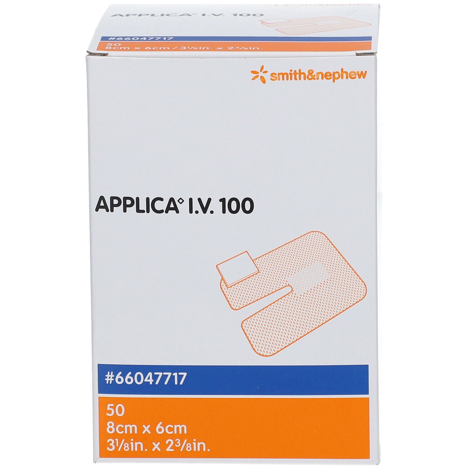 APPLICA® I.V.100 Kanülenpflaster m. Saugpolster steril