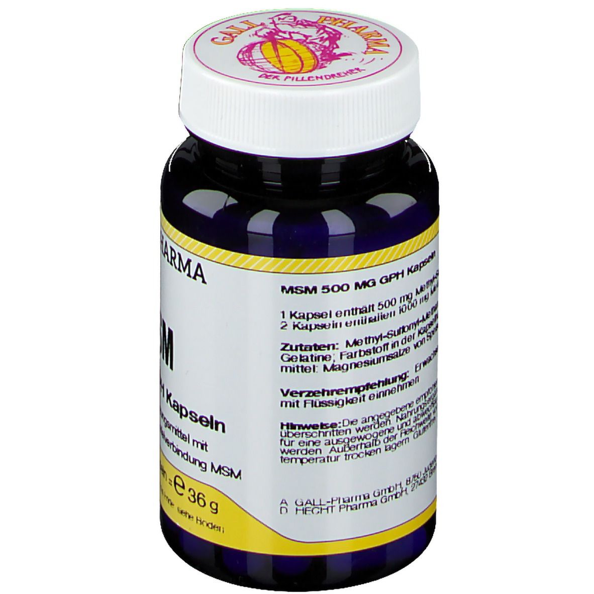 GALL PHARMA MSM 500 mg GPH Kapseln