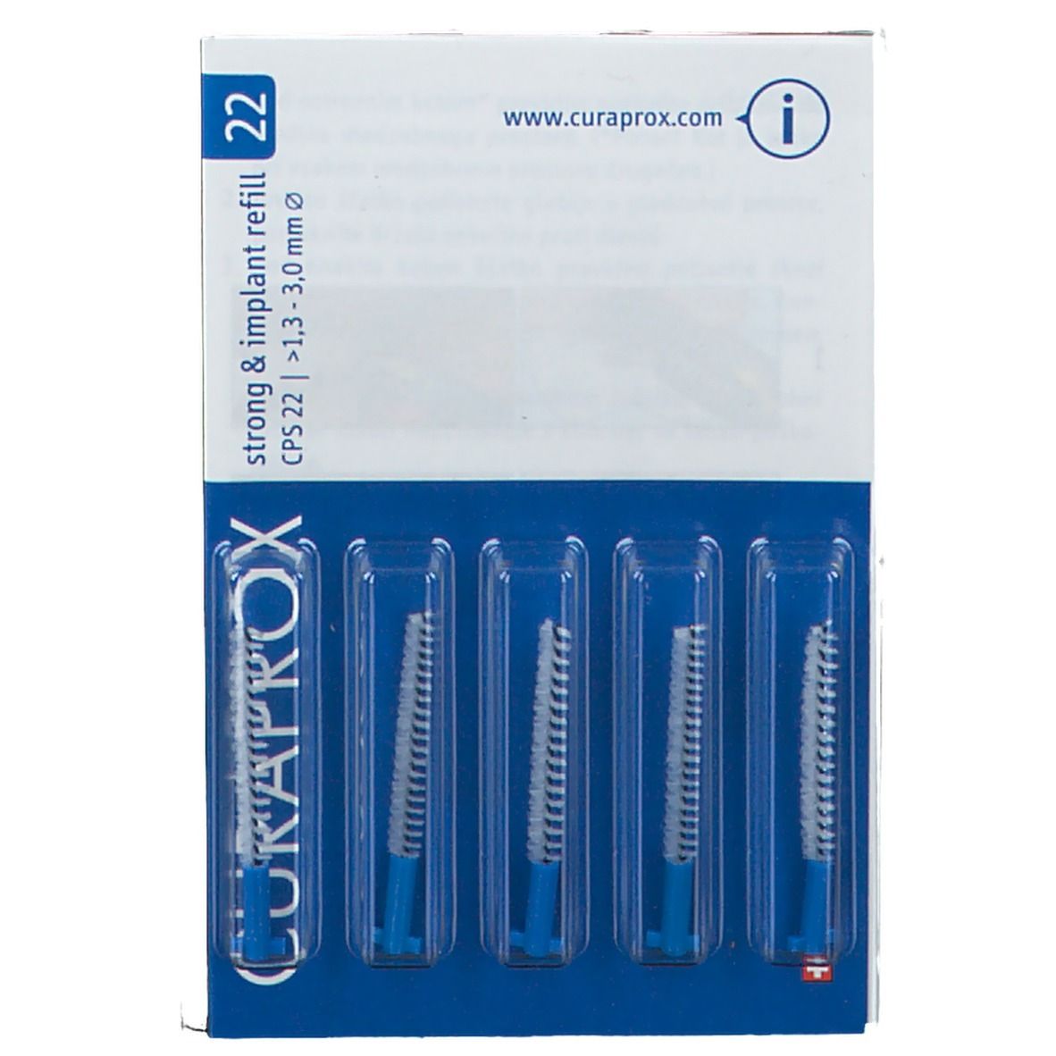 Curaprox® Interdentalbürsten CPS 22 strong & implant >1,3 - 3,0 mm