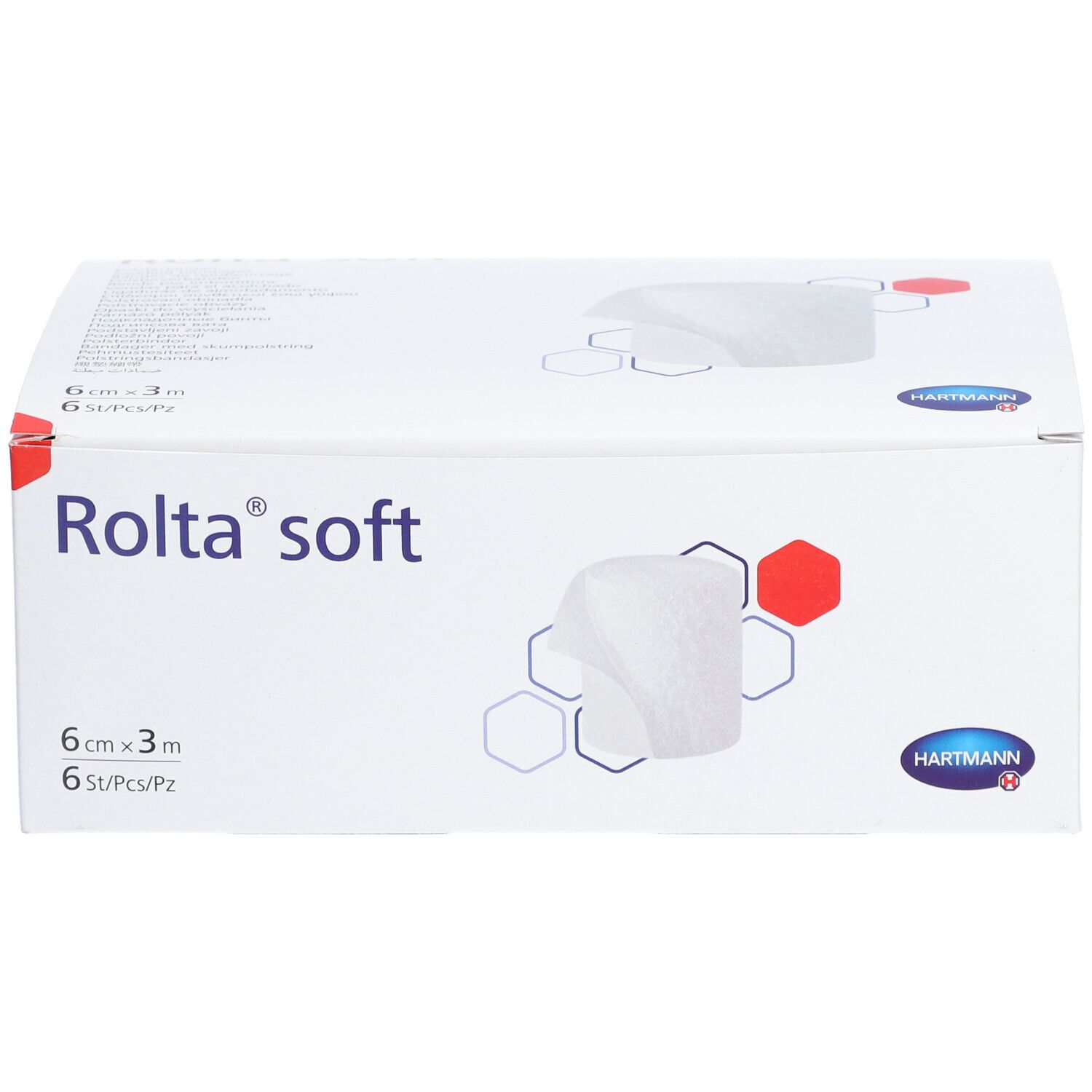 Rolta® soft Synthetik-Wattebinden 3 m x 6 cm