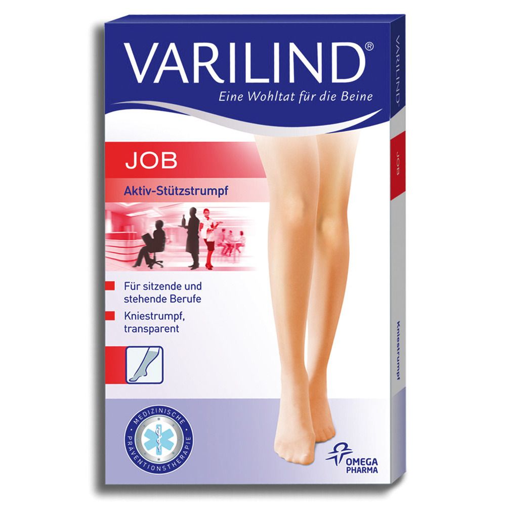 VARILIND® Job Kniestrümpfe 100 DEN schwarz Gr. L (42,5-45)