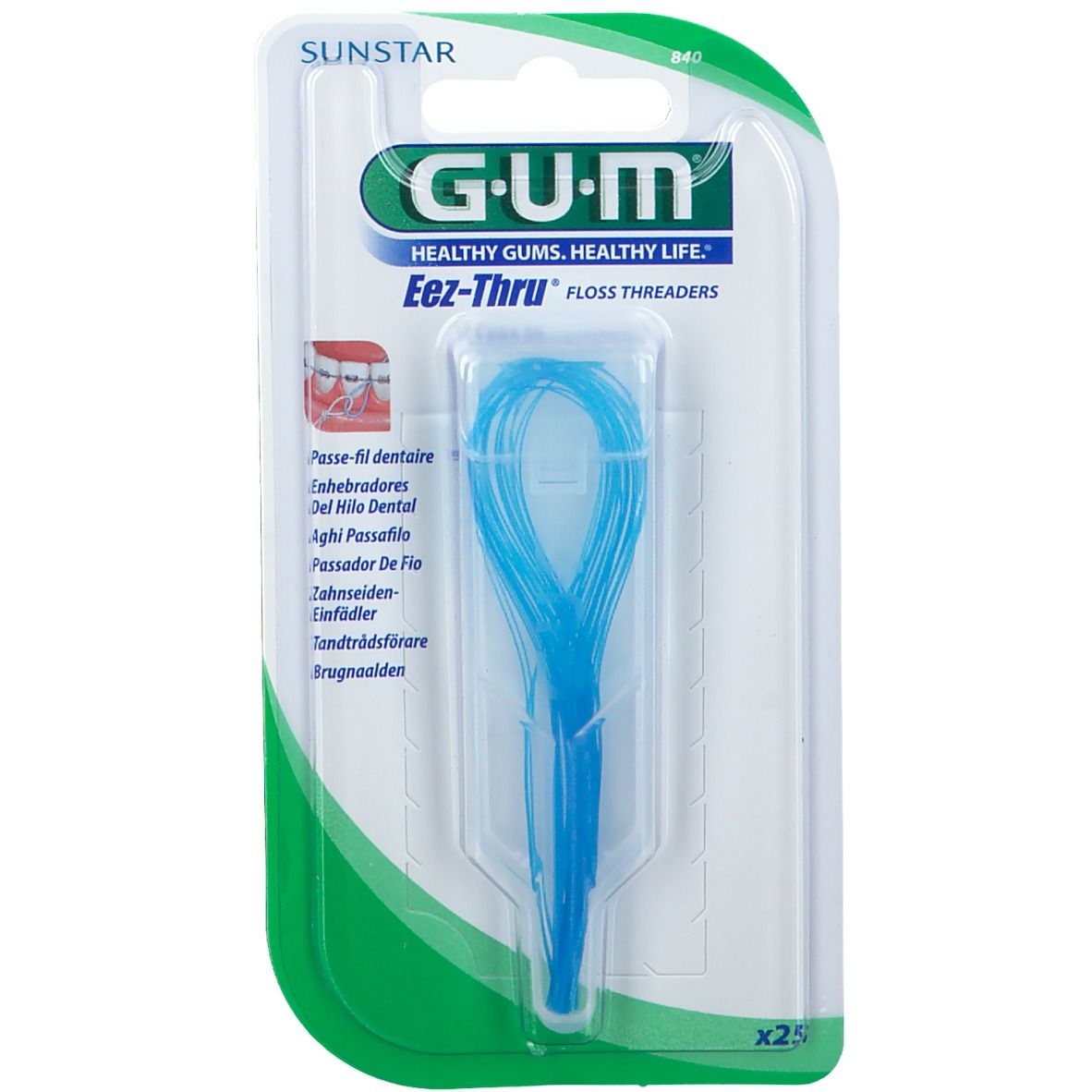 GUM® Eez-Thru® Zahnseideneinfädler 840 + Etui