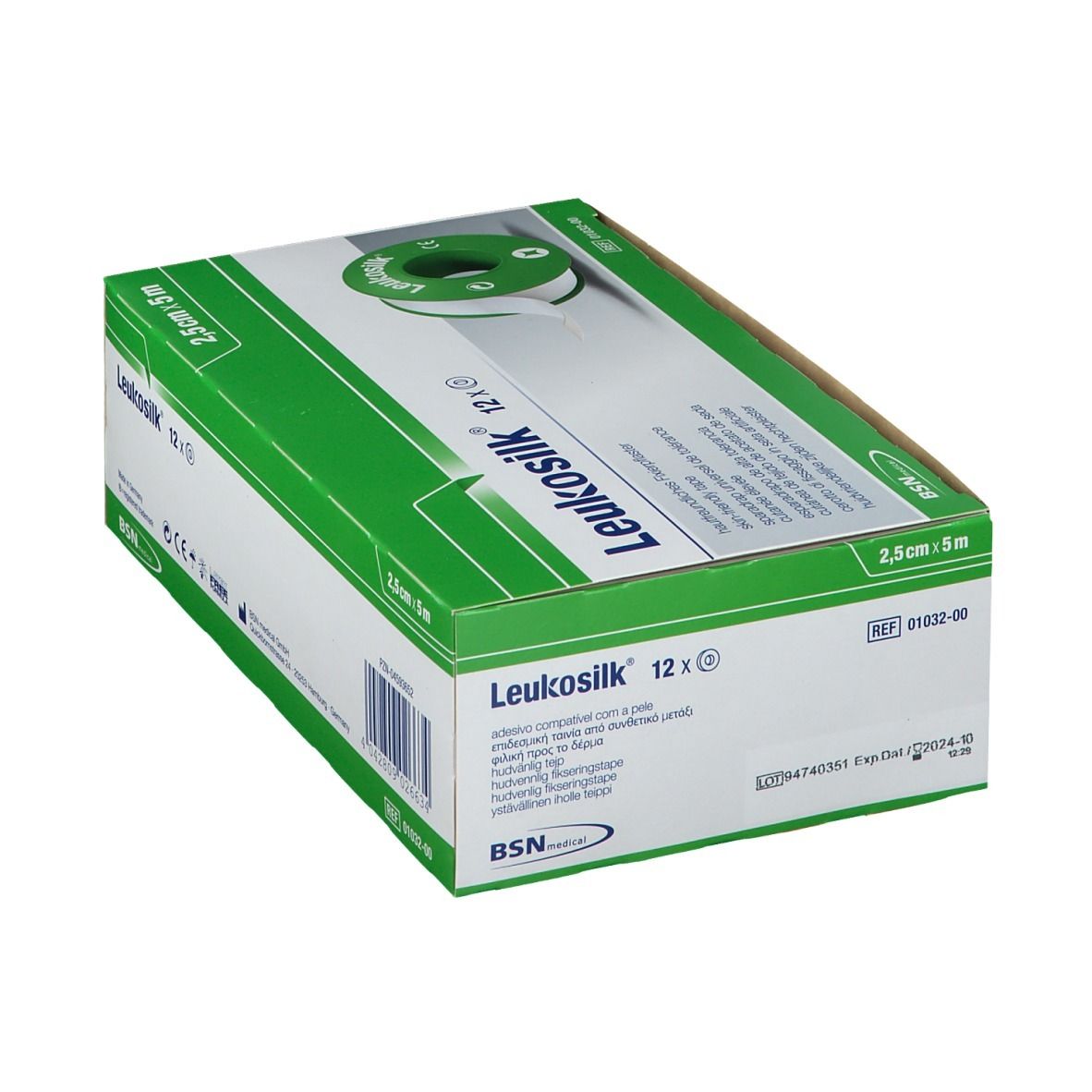 Leukosilk® 2,5 cm x 5 m 12 St 