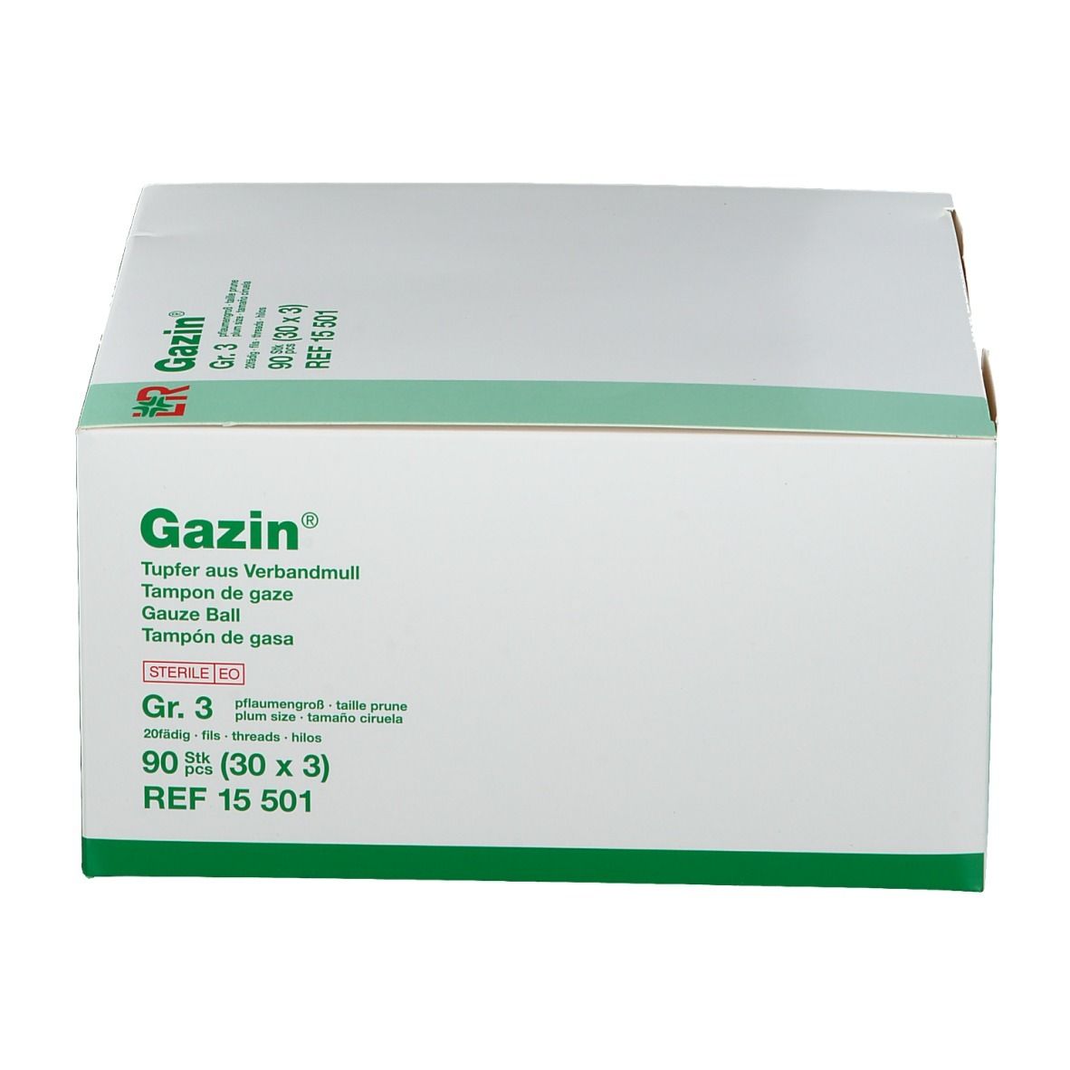 Gazin® Tupfer pflaumengroß steril Gr. 3