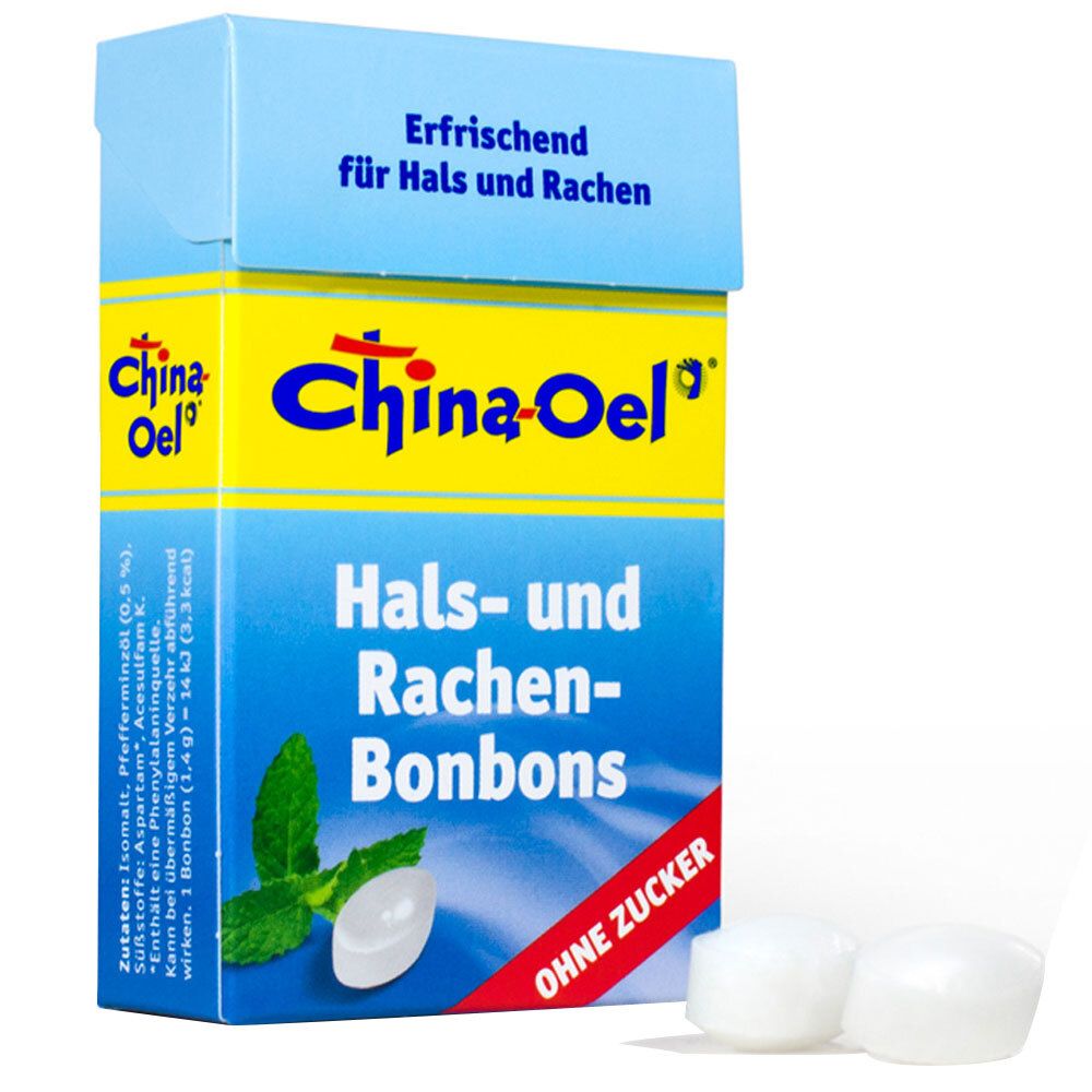 China-Oel® Hals- und Rachenbonbons - ohne Zucker