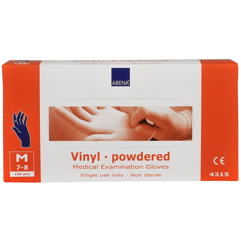 Vinyl Handschuhe puderfrei medium blau unsteril