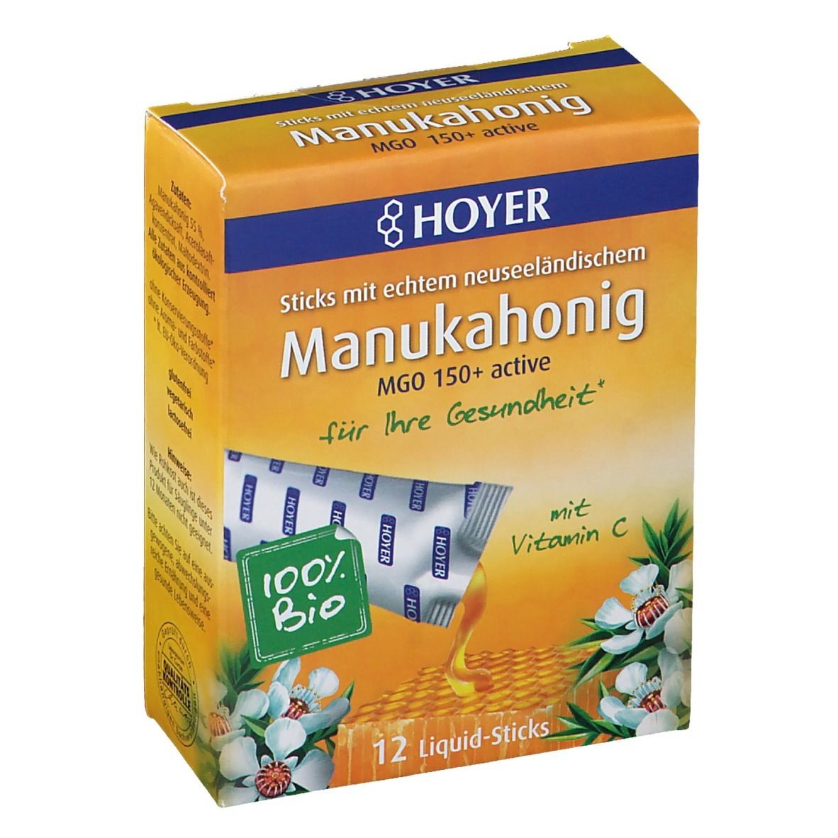 HOYER Manukahonig MGO 150+ active