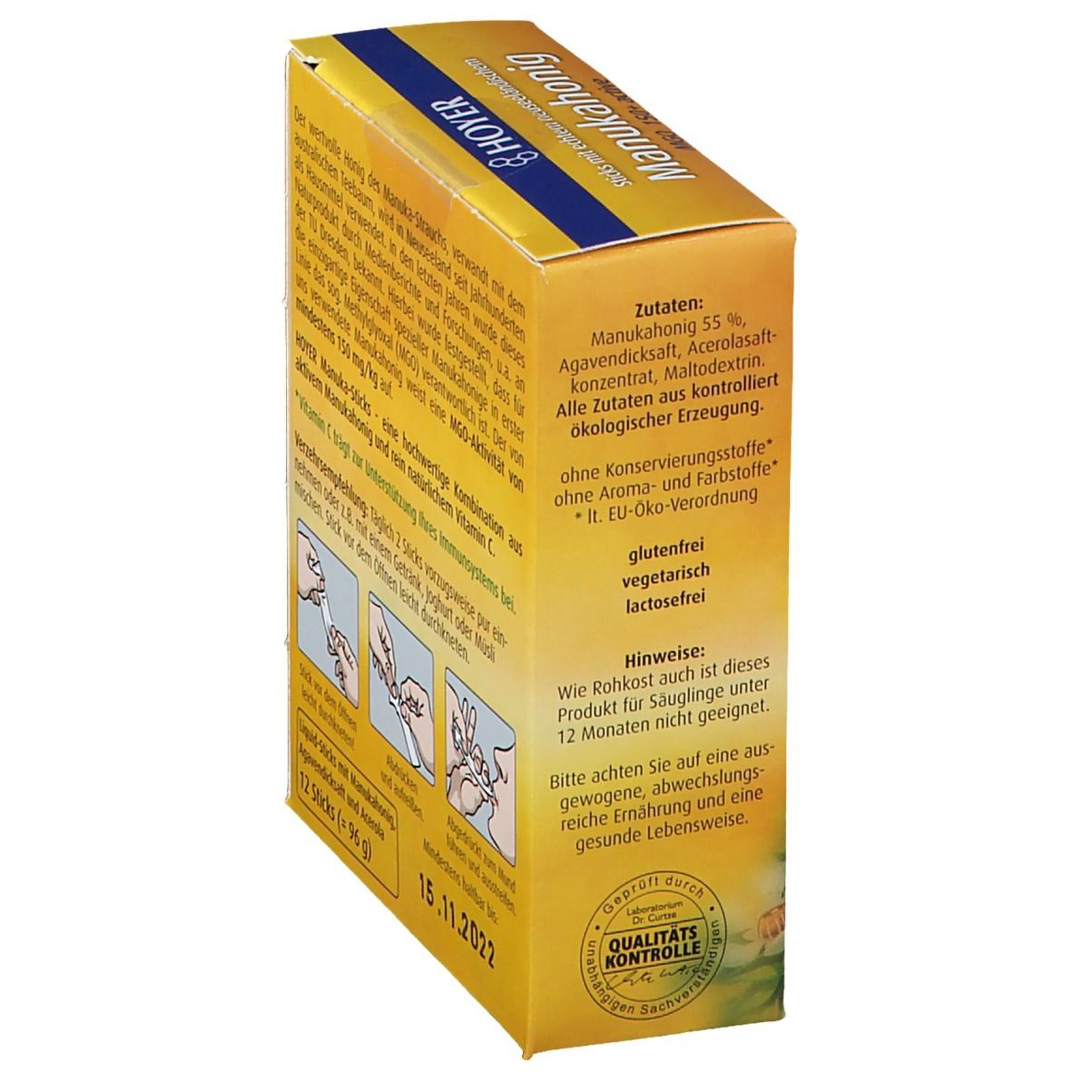 HOYER Manukahonig MGO 150+ active