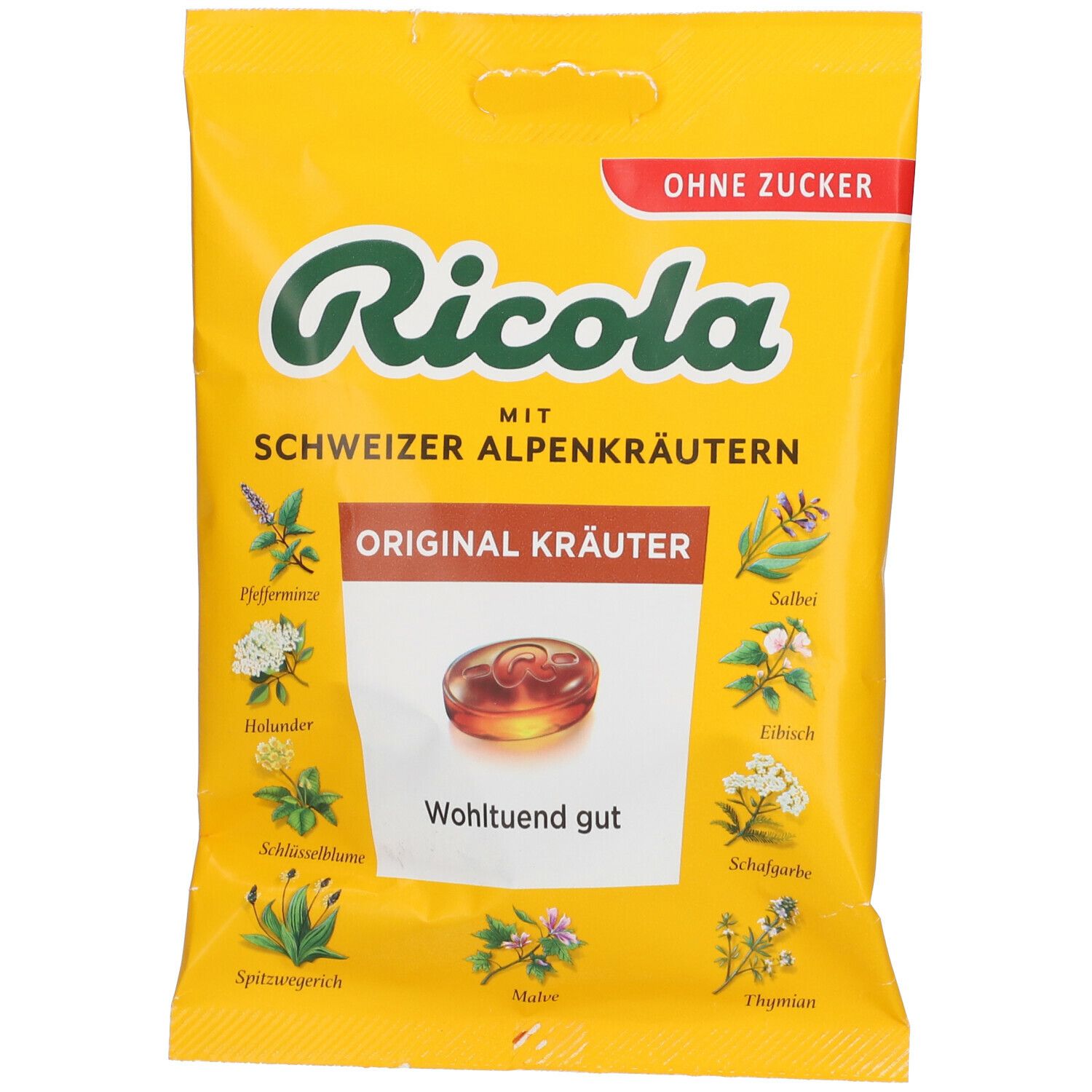 Ricola® Schweizer Kräuterbonbon Kräuter Original ohne Zucker