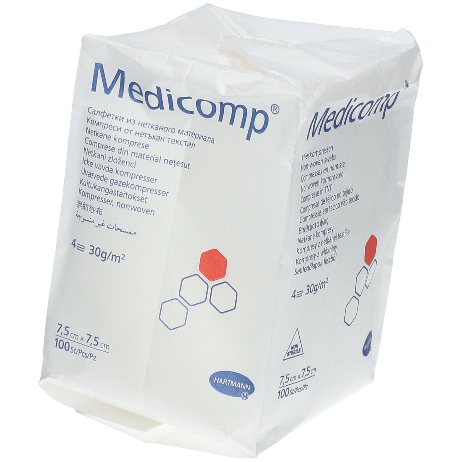 Medicomp® Komprressen unsteril 7,5 cm x 7,5 cm