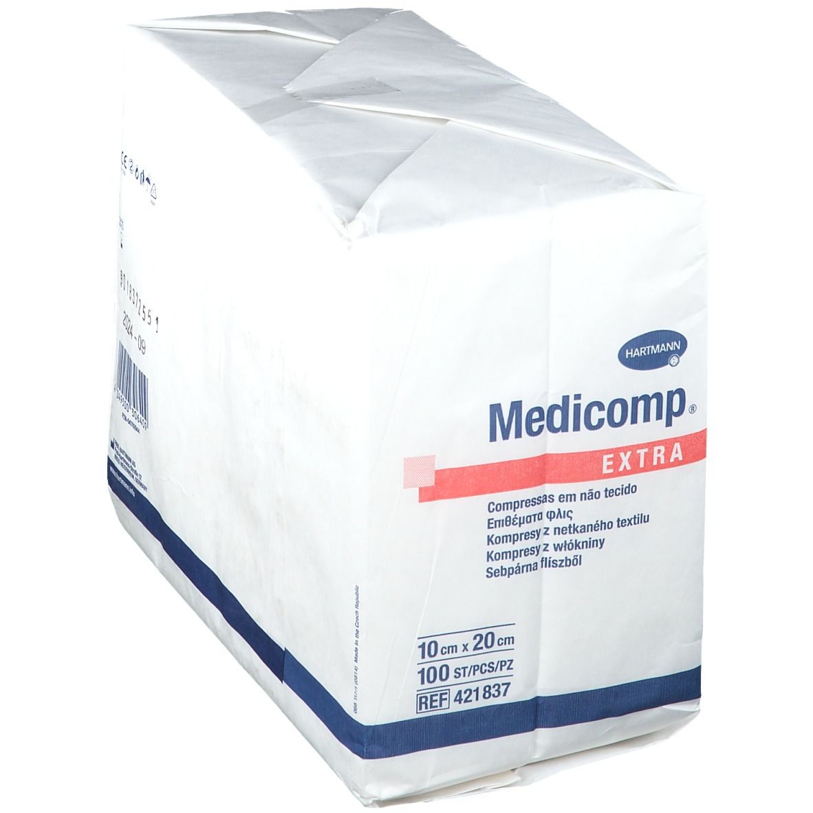 Medicomp® extra Kompressen unsteril 6-fach 10 x 20 cm