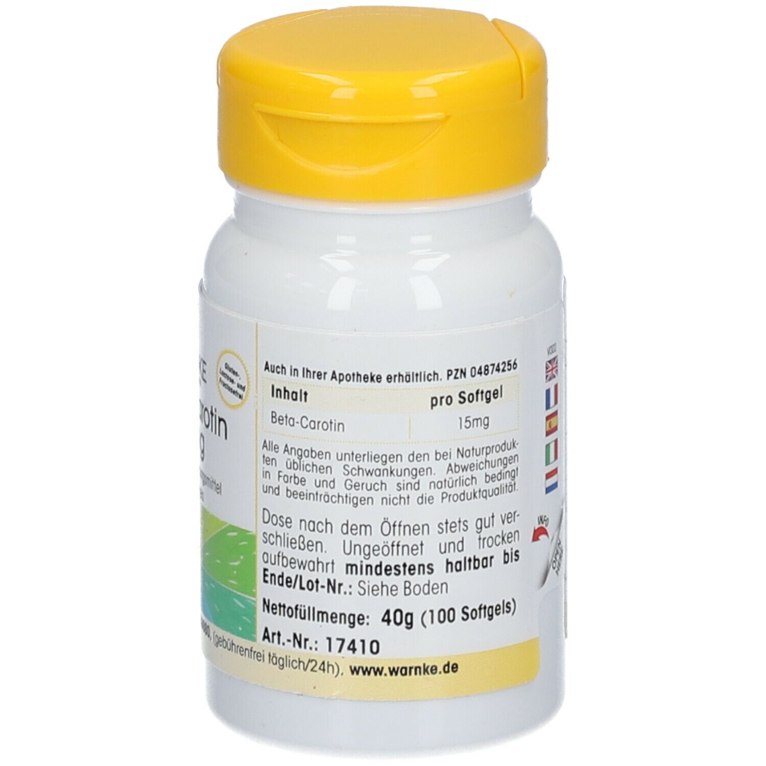 WARNKE Beta Carotin 15 mg