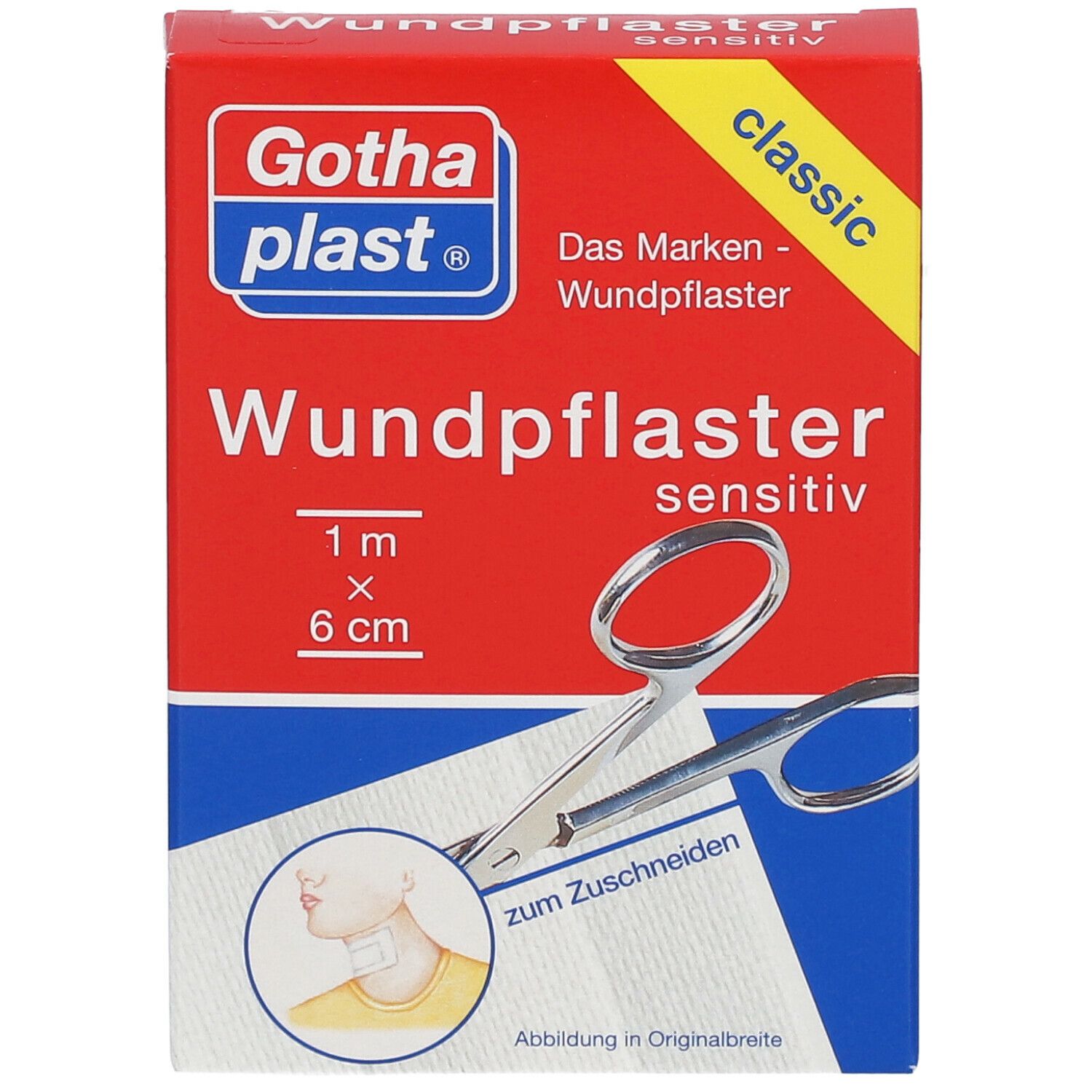 Gothaplast® Wundpflaster sensitiv 1 cm x 6 cm