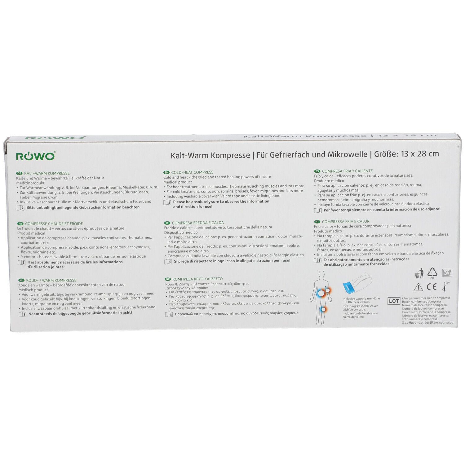 RÖWO® Gel-Kälte-Wärmepackung 13 x 28 cm