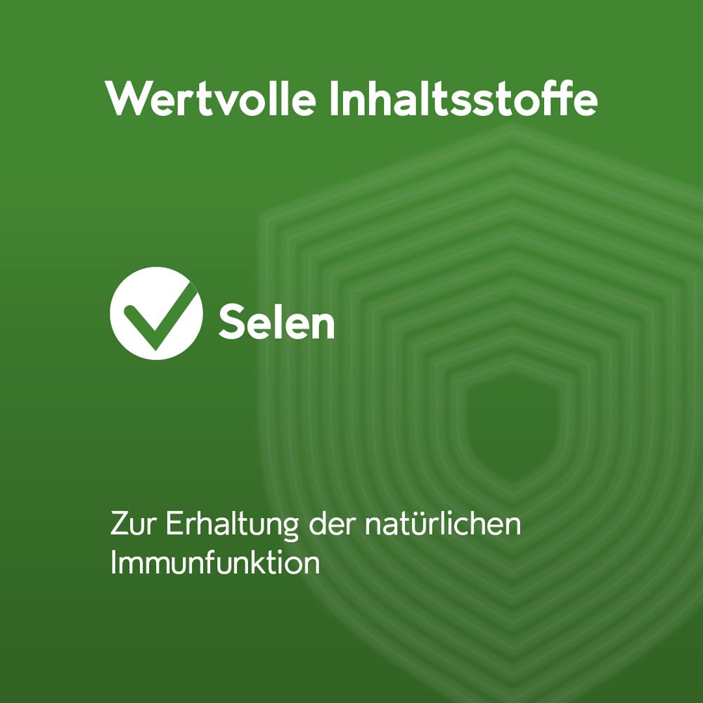 REPHALYSIN® C: Wertvolle Inhaltsstoffe: Selen zur Erhaltung der natürlichen Immunfunktion.