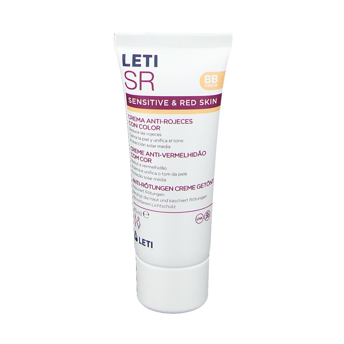 letiSR Anti-Rötungen Pflegecreme getönt