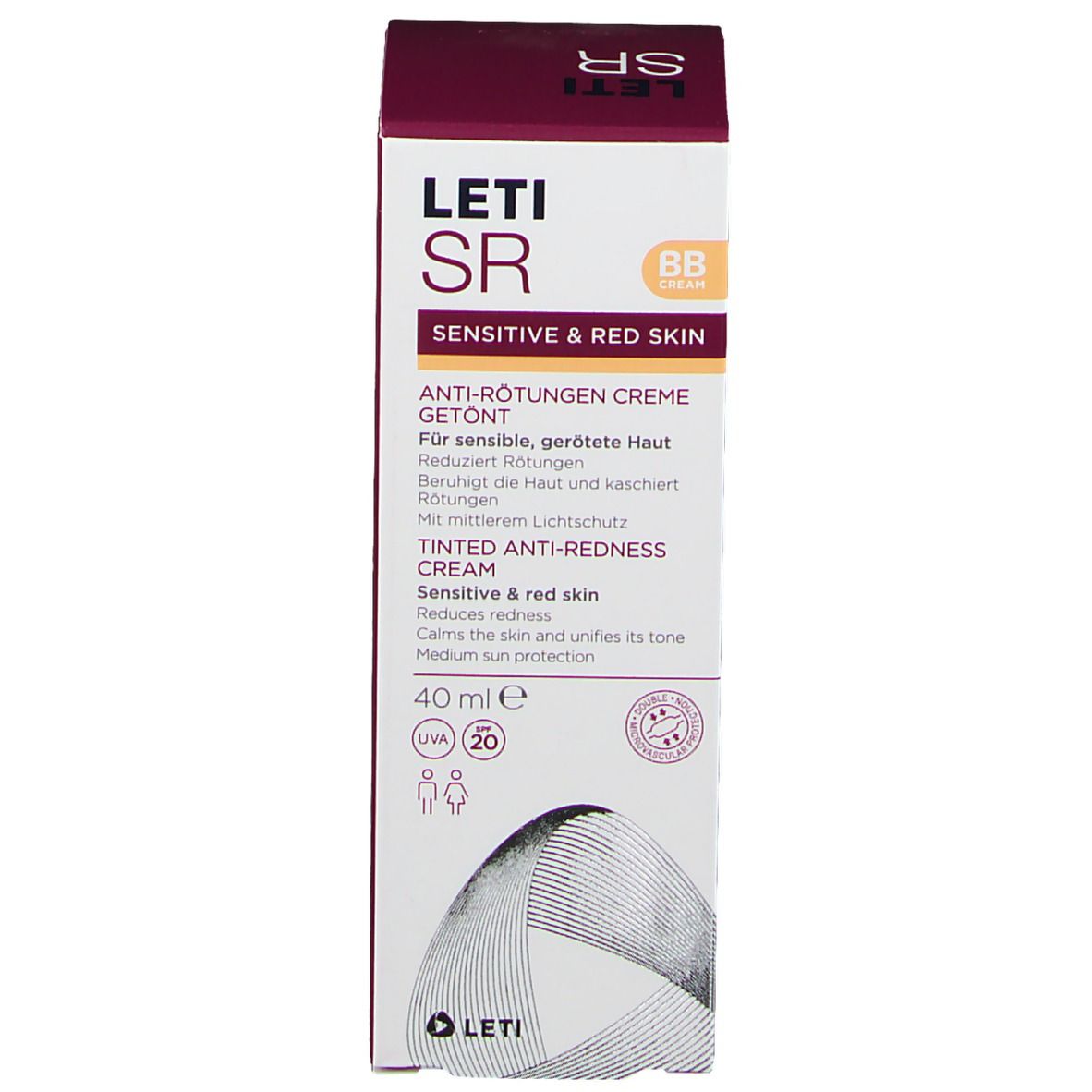 letiSR Anti-Rötungen Pflegecreme getönt