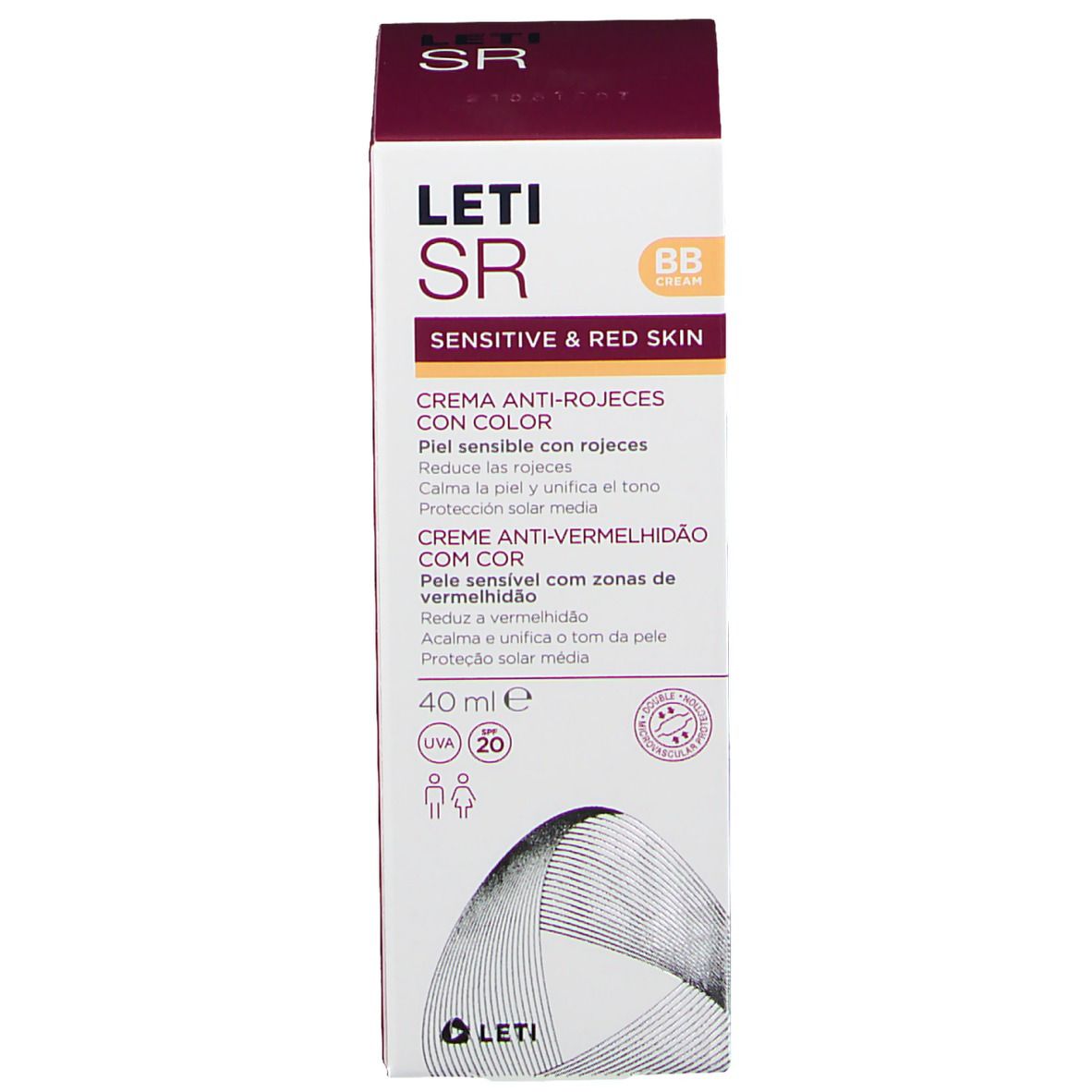 letiSR Anti-Rötungen Pflegecreme getönt