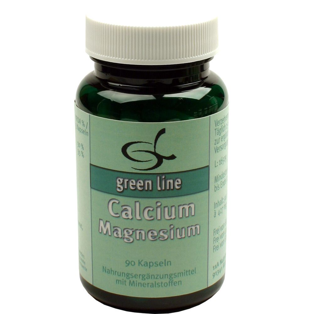 green line Calcium Magnesium