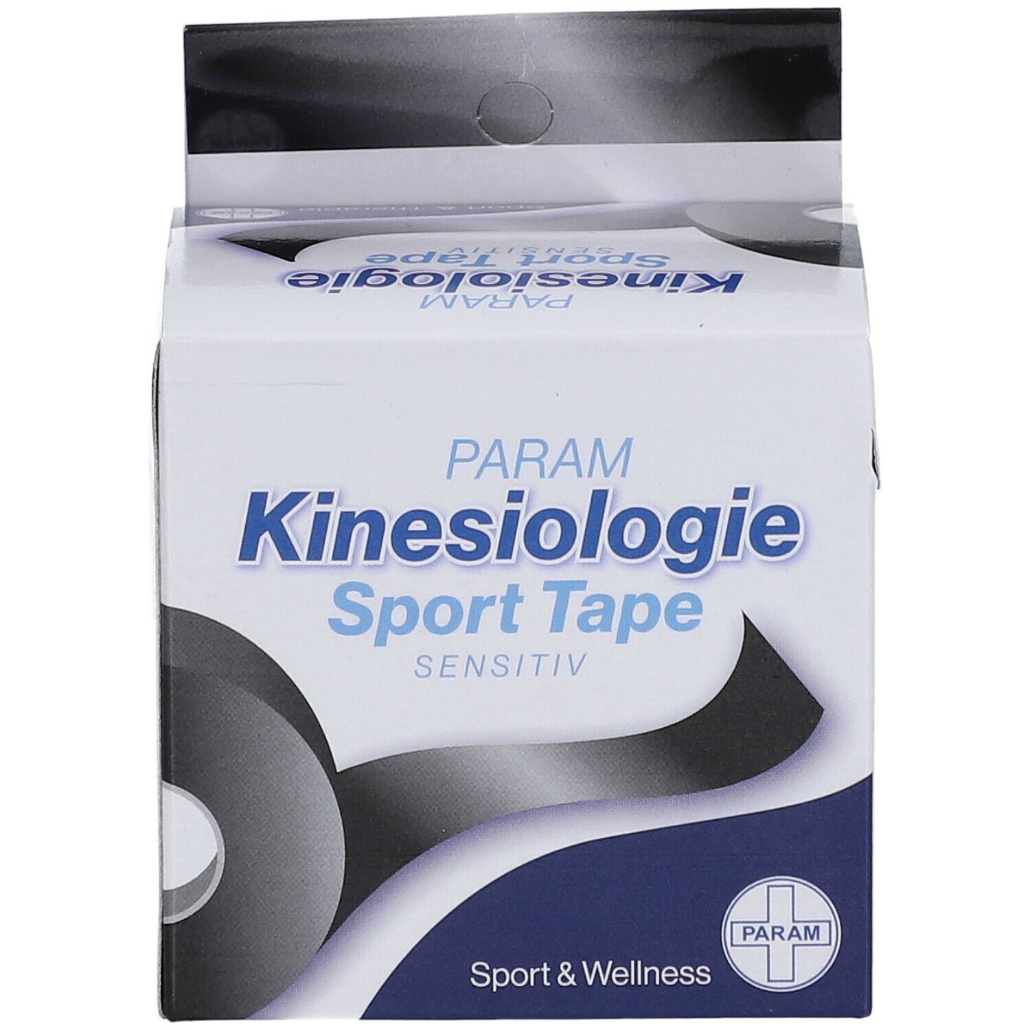 PARAM Kinesiologie Sport Tape 5 cm x 5 m schwarz