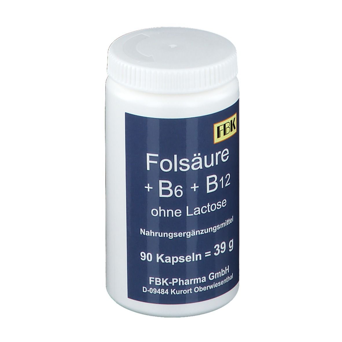 Folsäure + Vitamin B6 + Vitamin B12 ohne Lactose