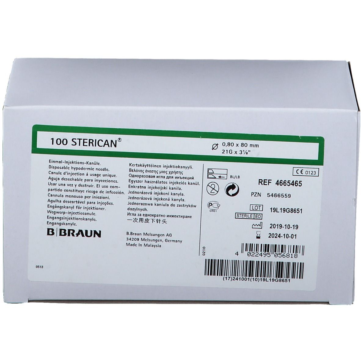Sterican® Kanülen 0,8 x 80 mm