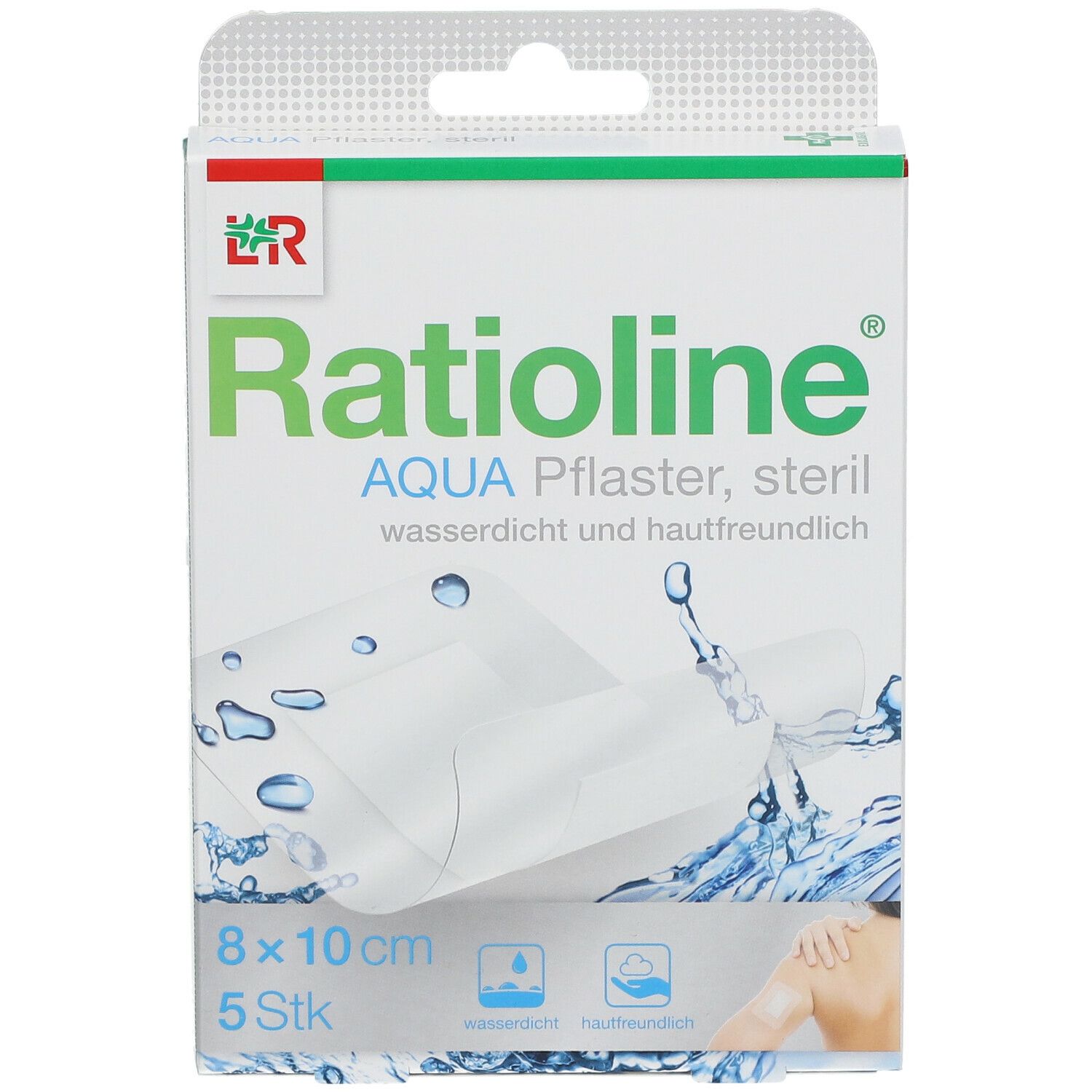 Ratioline® aqua Duschpflaster Plus 8 x 10 cm