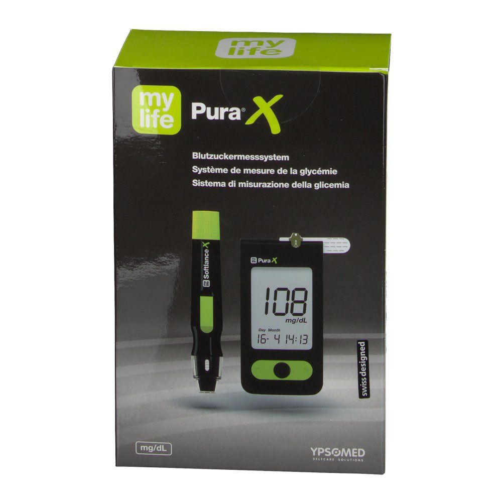 mylife Pura X Blutzucker Messsystem mg/dl