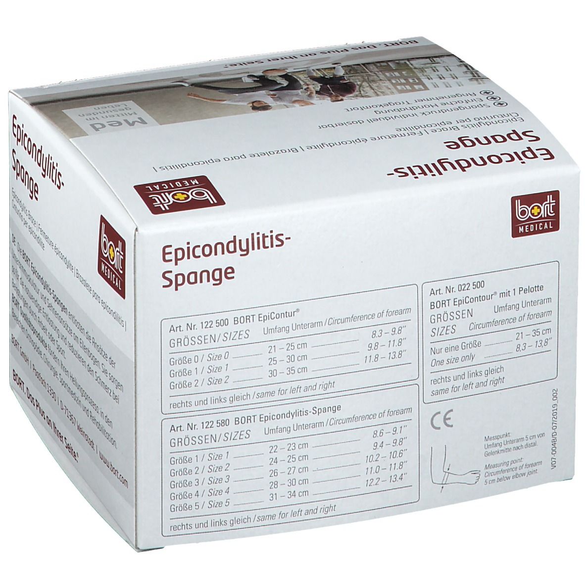 BORT Stabilo® Epicondylitis-Spange mit ulnarer Entlastung Gr. 4 grau