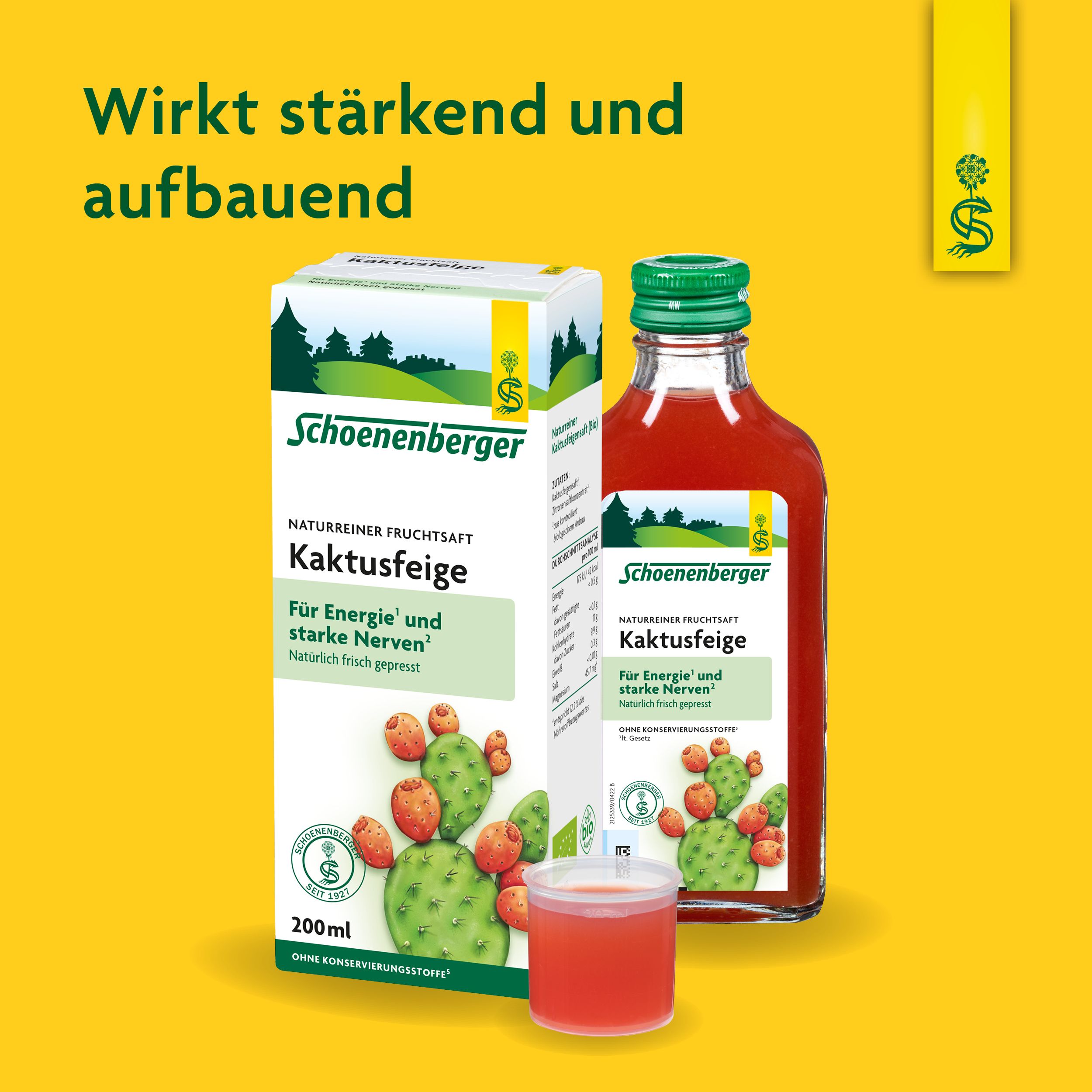 Schoenenberger® naturreiner Fruchtsaft Kaktusfeige