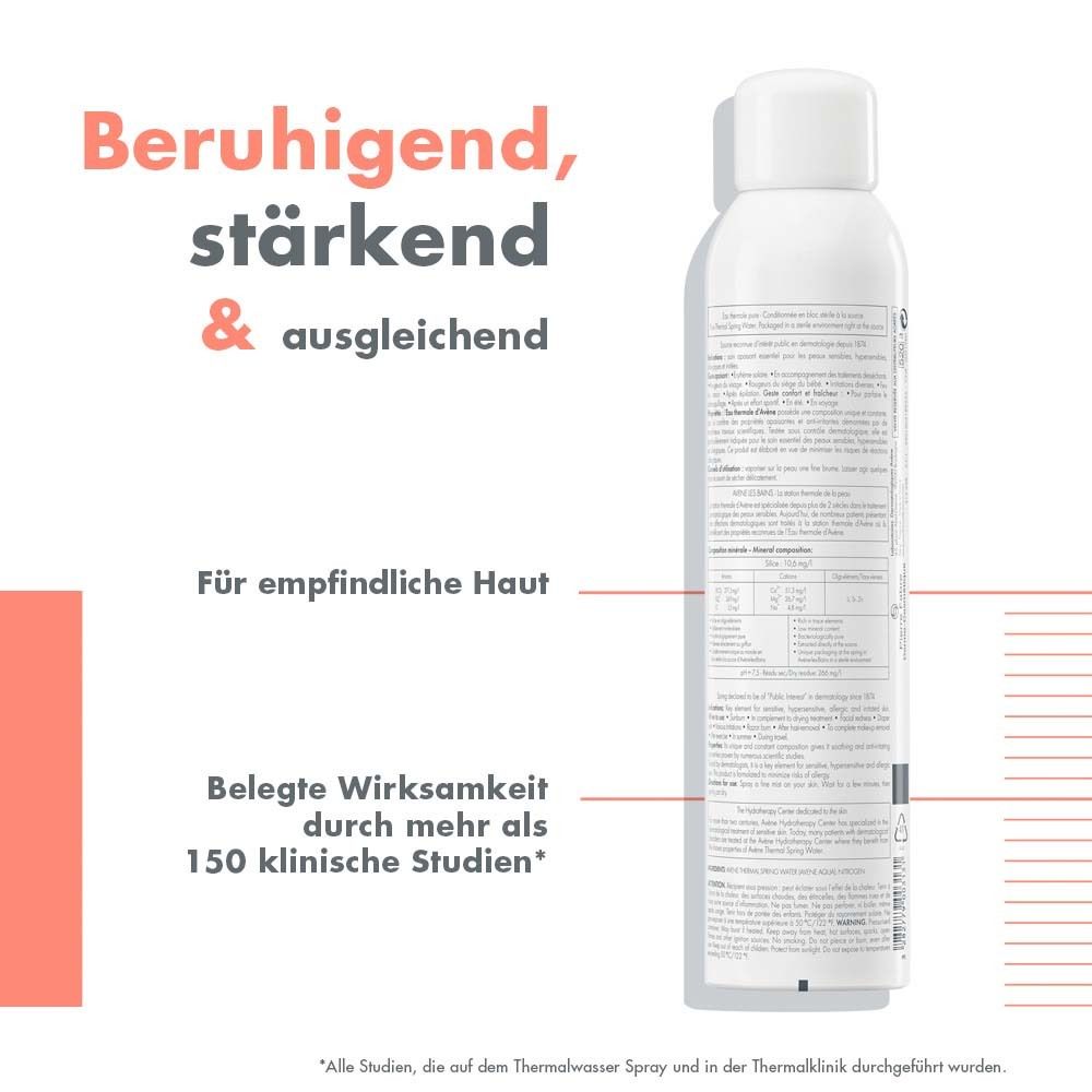 Avène Thermalwasser Spray - beruhigt empfindliche und gereizte Haut – jetzt 50ml Gratis