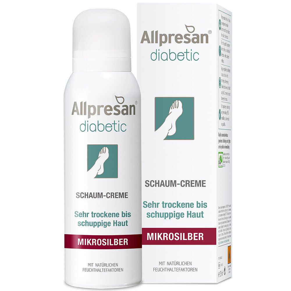 Allpresan® diabetic Original Schaum-Creme MIKROSILBER Sehr trockene bis schuppige Haut