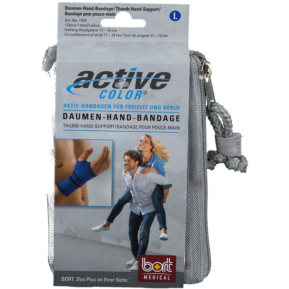 BORT ActiveColor® Daumen-Hand-Bandage Gr. L blau